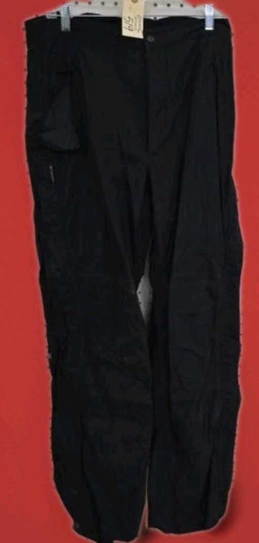 Columbia Men’s Medium Black Ski Snow Pants | Nylon Snowboard Outdoor Vintage