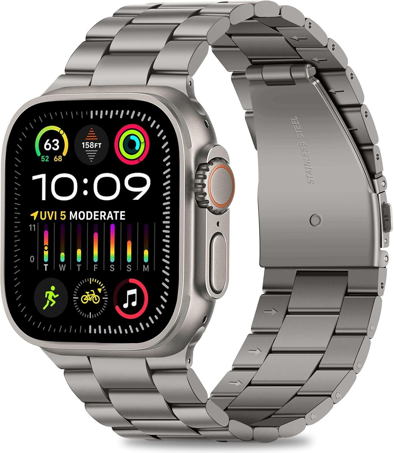 Stainless Steel Strap Compatible with Apple Watch Ultra 49mm