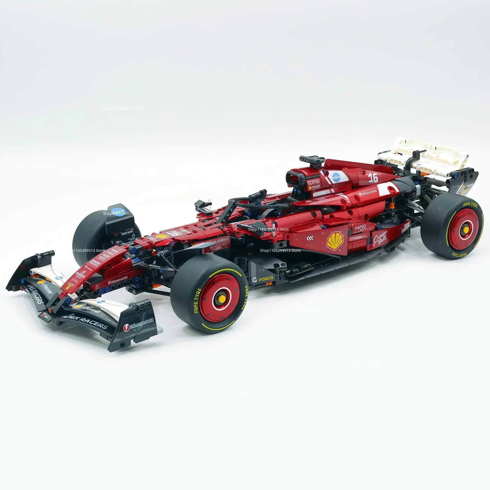 2025 Technical F1 1:8 Scuderia Ferrari SF-25 1915 Pcs Building Blocks Race Car