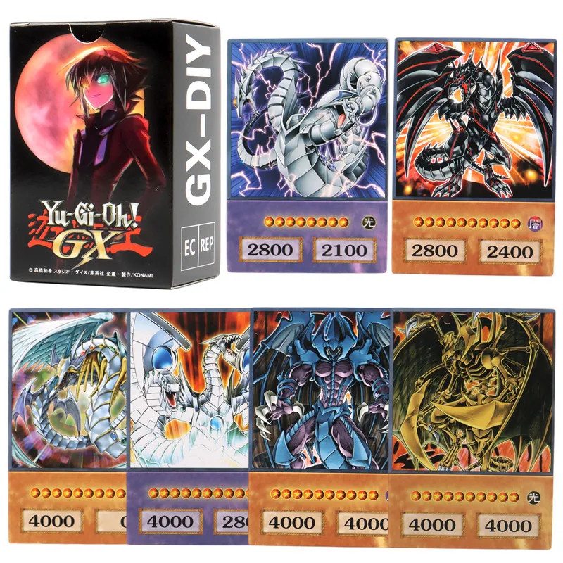 Yugioh Cards with Tin Box Yu Gi Oh Card Letter Duel Links Game Card Blue Eyes