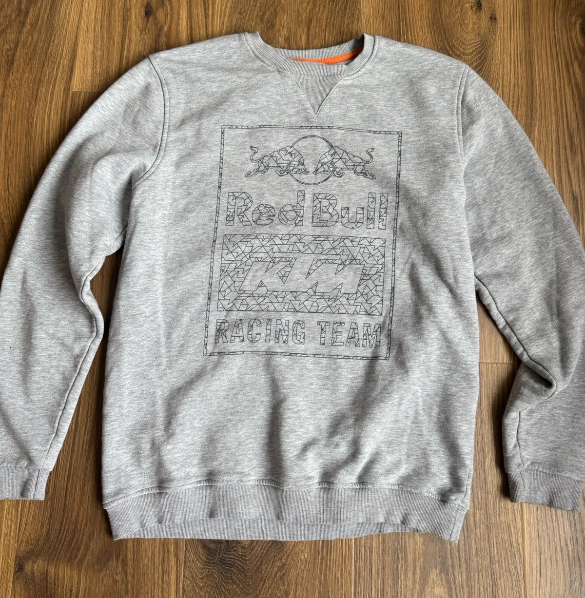 Official RED BULL KTM TEAM Sz Large Racing Crew Neck Sweatshirt Sweater GRAPHIC