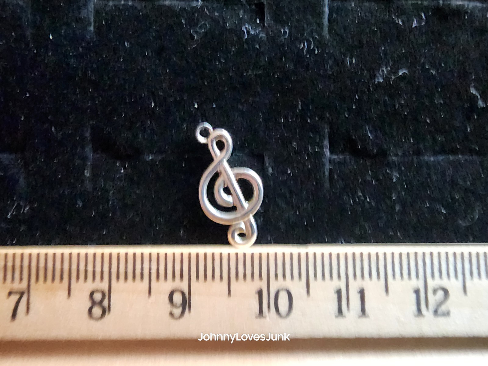 Vintage Sterling Silver Musical Note Bracelet/Necklace Charm/Pendant Tested+