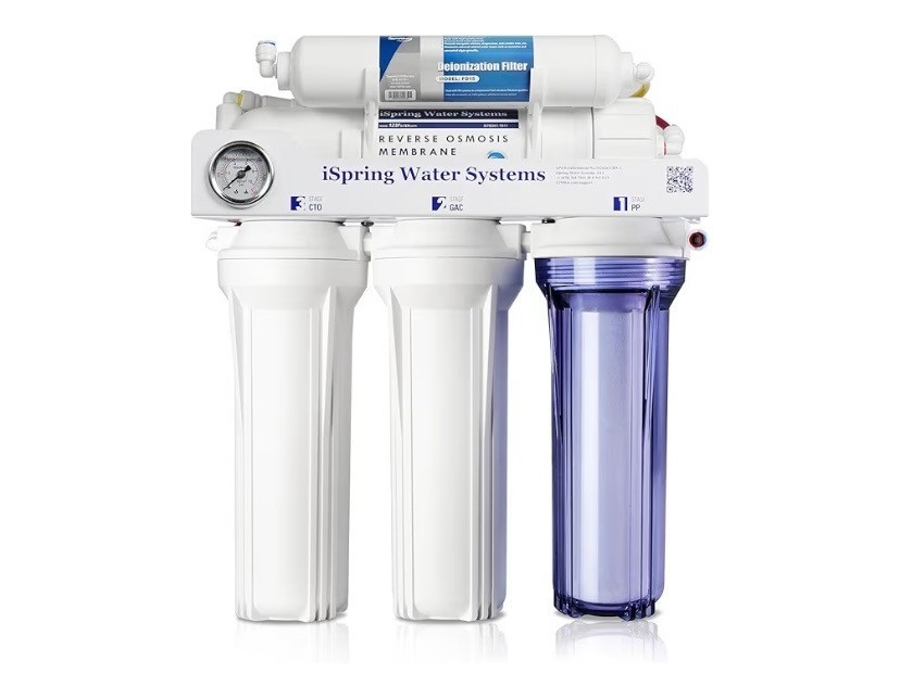 iSpring RCC1D Tankless RO/DI System, 5 Stage De-ionization Reverse Osmosis Water
