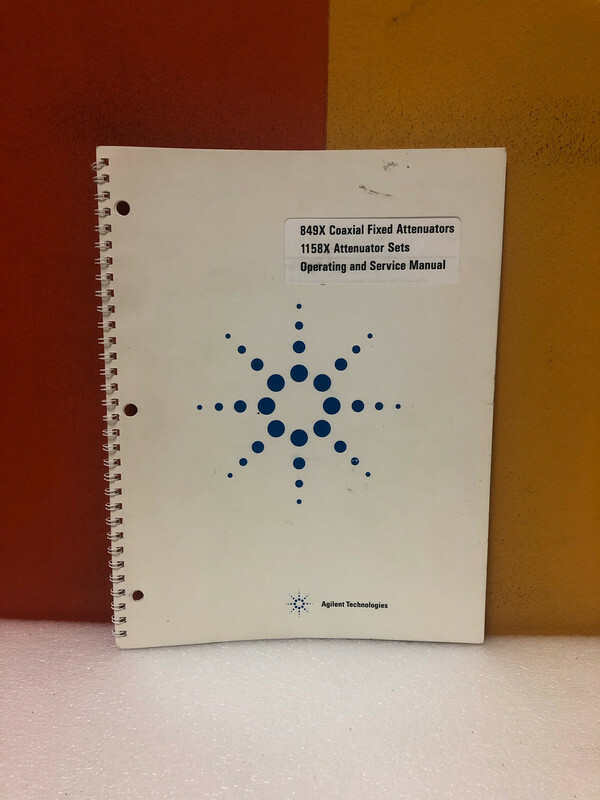 HP 08491-90077 849X & 1158X Coaxial Attenuator Sets Operating & Service Manual