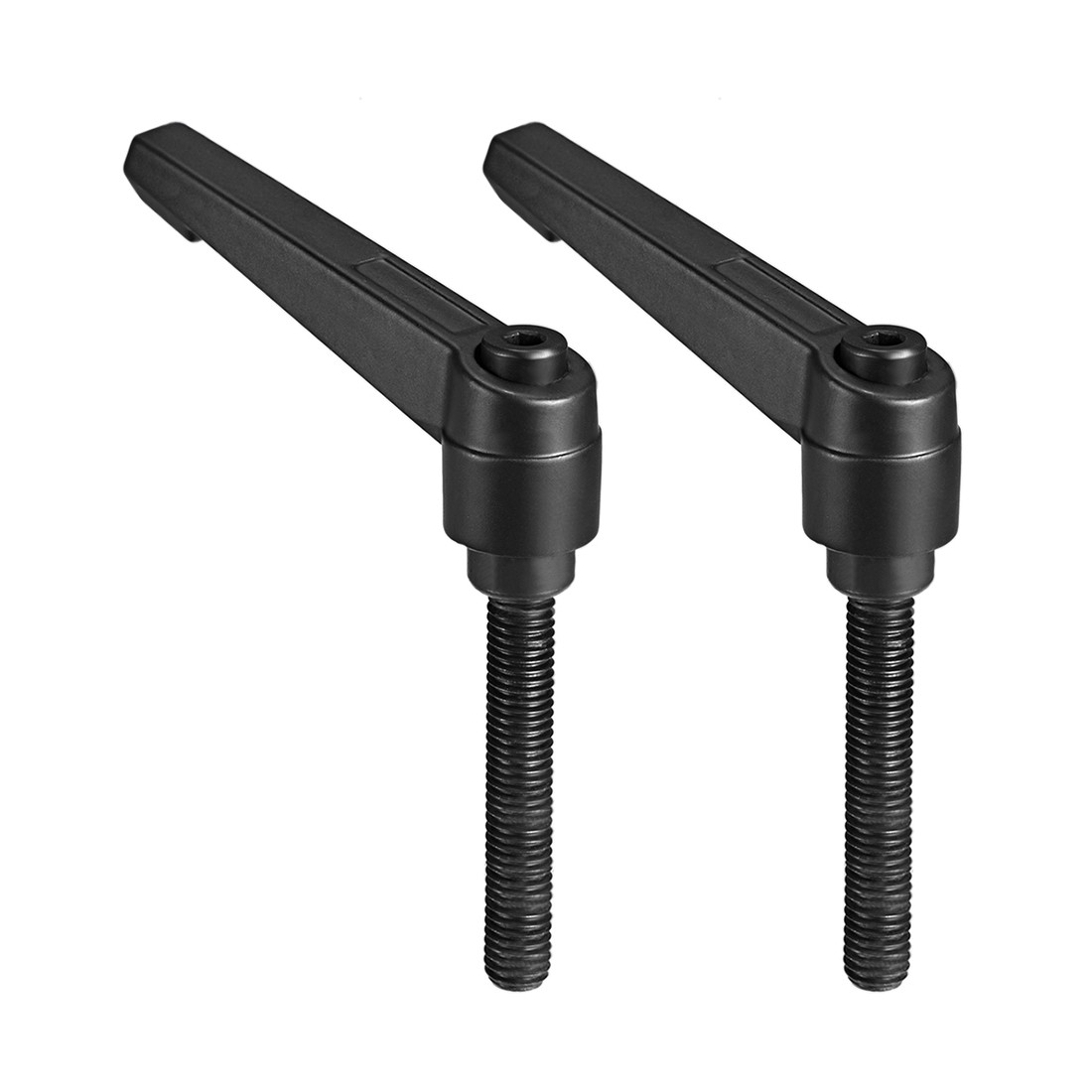 2 Pack M8 x 60mm Handle Adjustable Clamping Lever Thread Male Threaded Stud
