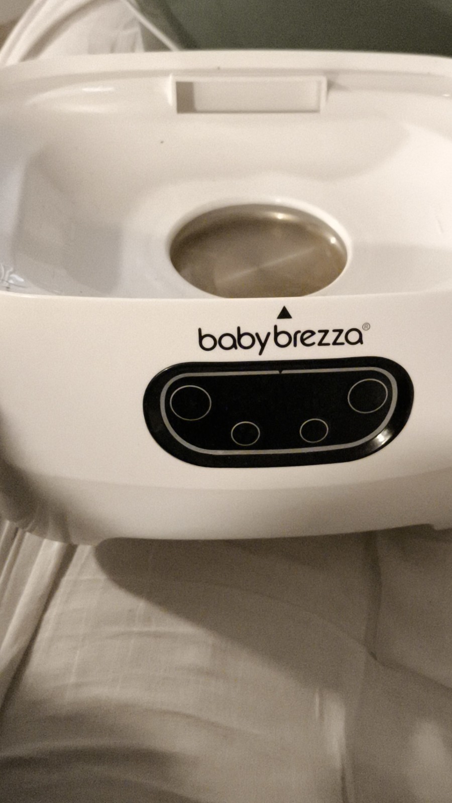 Baby Brezza Electric Bottle Sterilizer BRZ0089 Removable Tray White Gray