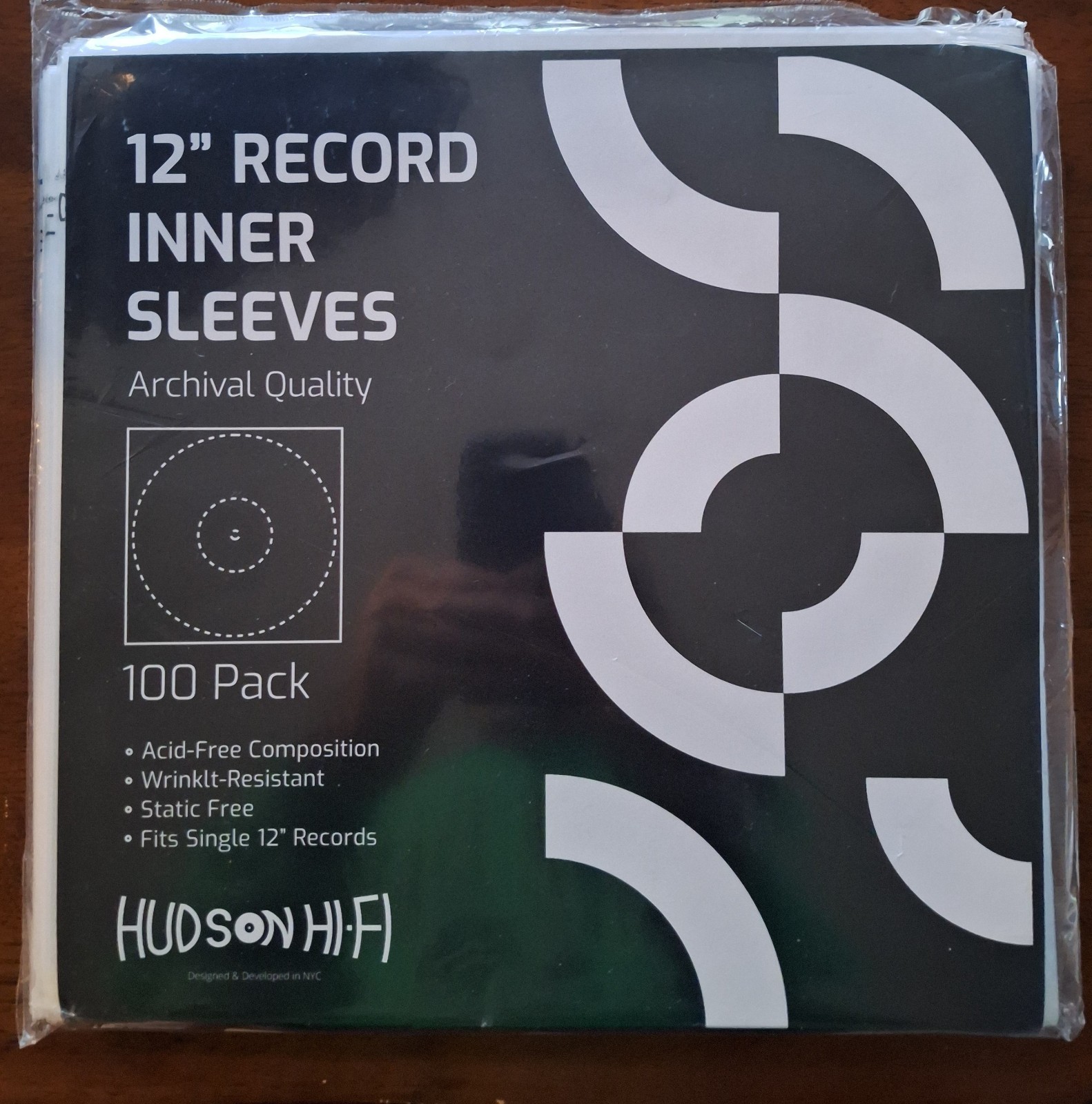 New HUDSON HIFI 12" Record Album Vinyl Outer Sleeves - 100 Pack