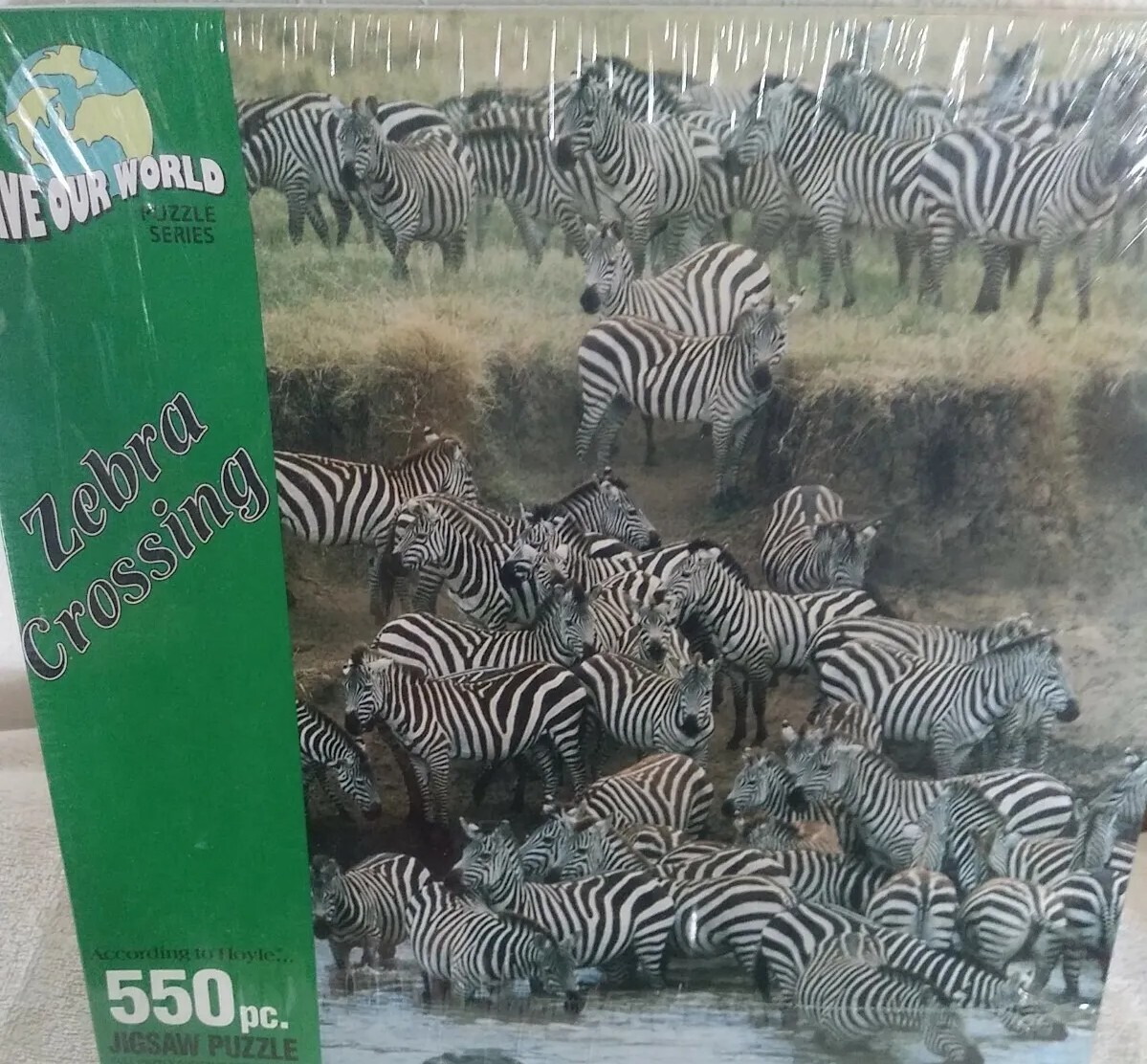 New Save Our World Zebra Crossing Africa Wildlife Sealed 550 Piece Jigsaw Puzzle