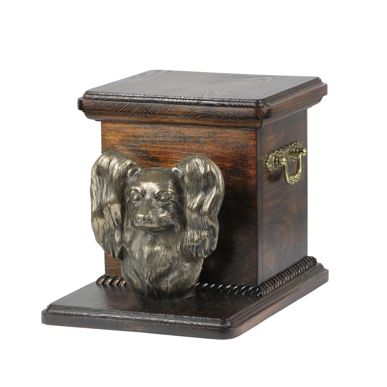 Papillon Holzurne With Dog Art-Dog