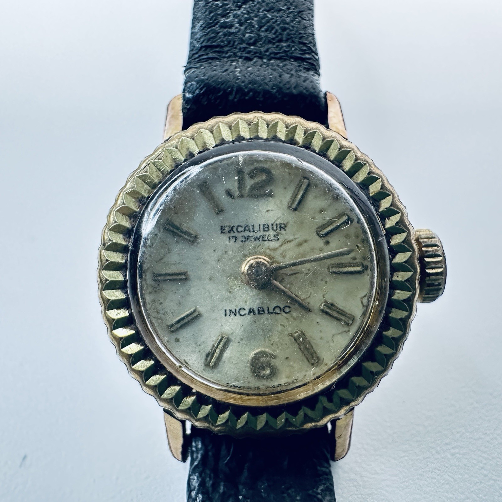 Vintage Excalibur Ladies Swiss 17 Jewels Mechanical Wind Up Watch Incabloc Works