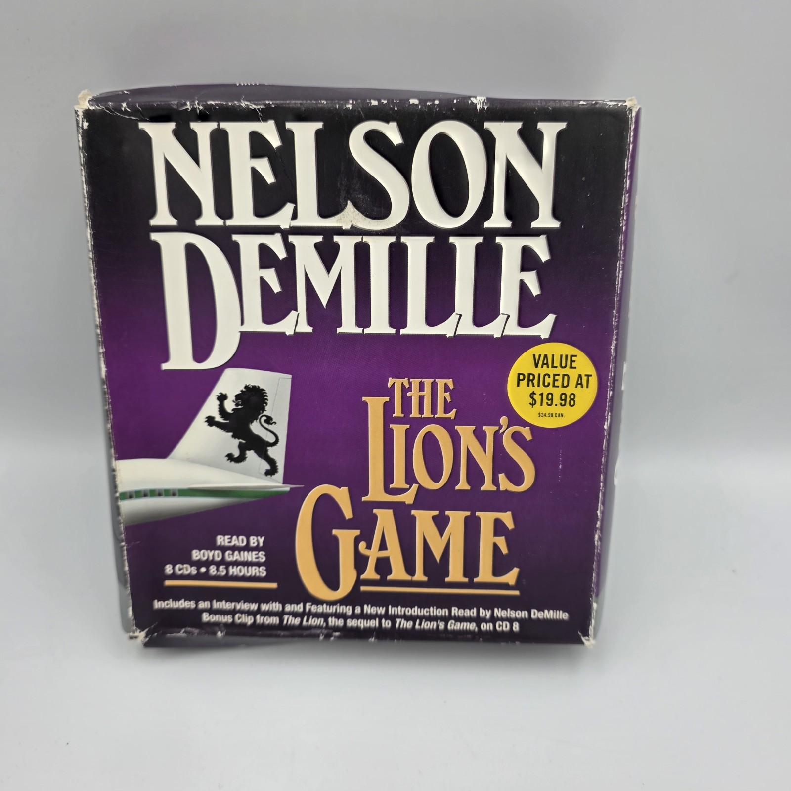 The Lion's Game by Nelson DeMille  Audiobook 8 CD's