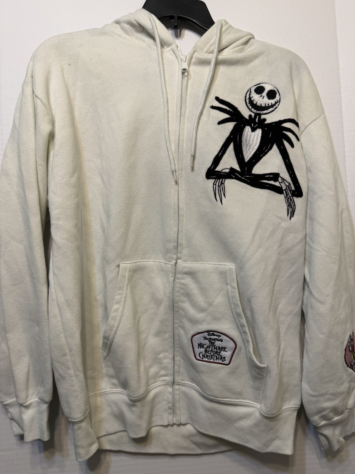 Nightmare Before Christmas Zip-Up Hoodie Large