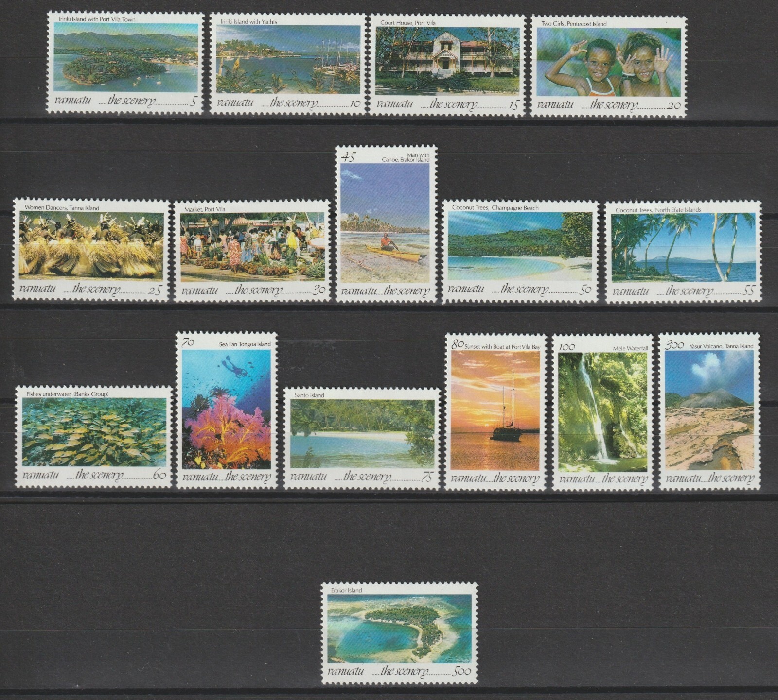 VANUATU 1993 SG 628/643 MNH