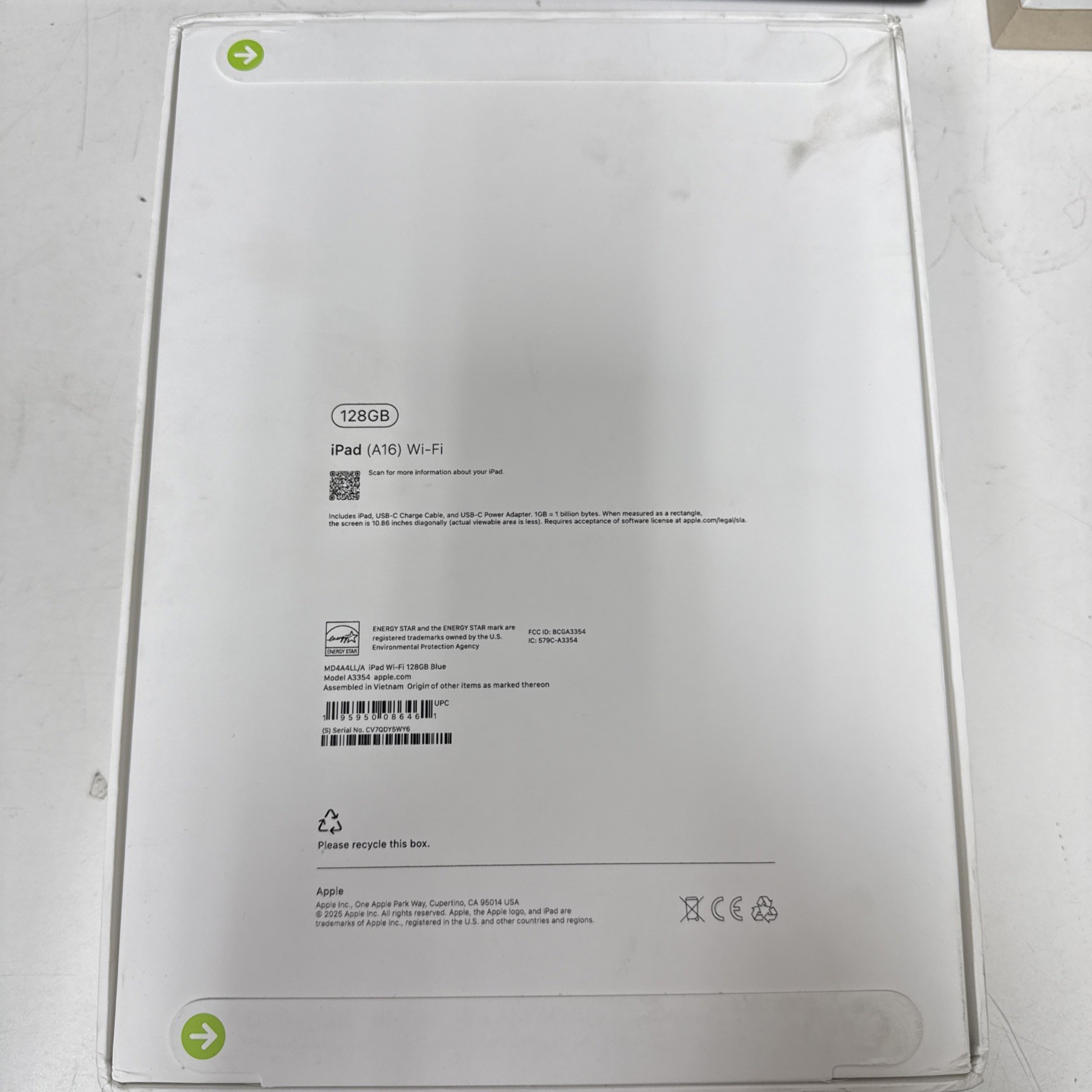 SEALED- Apple iPad (11th generation) A3354 128 GB, Wi-Fi, 11 in - Blue