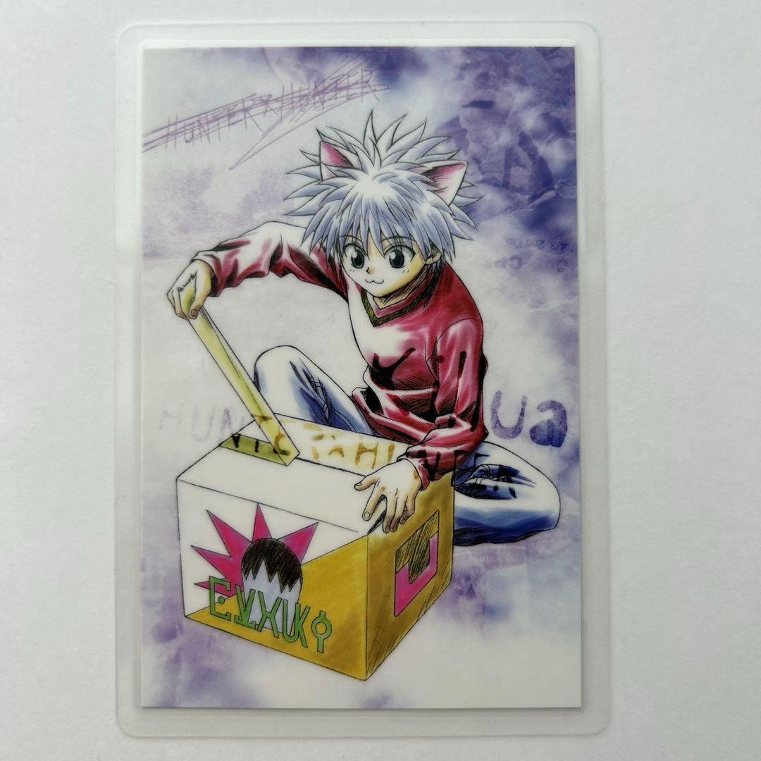 Hunter Killua Laminated Card from Hunter x Hunter Anime Rare Used