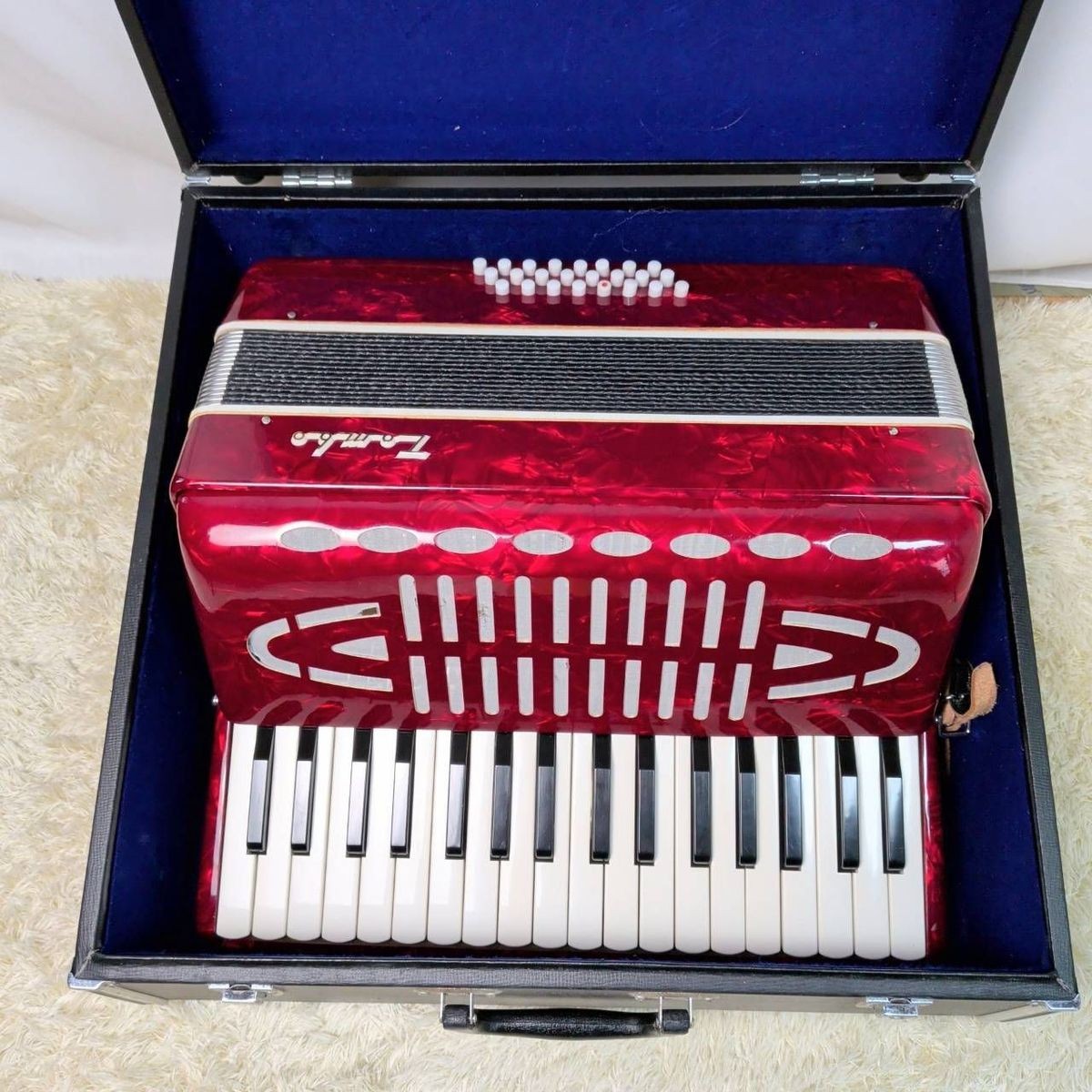 Tombo Accordion No.241 Some tears Keyboard instrument TOMBO Keyboard Red