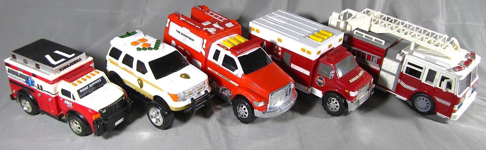 Ambulance Lights Sound Tonka Hasbro Funrise Road Rippers Lot of 4