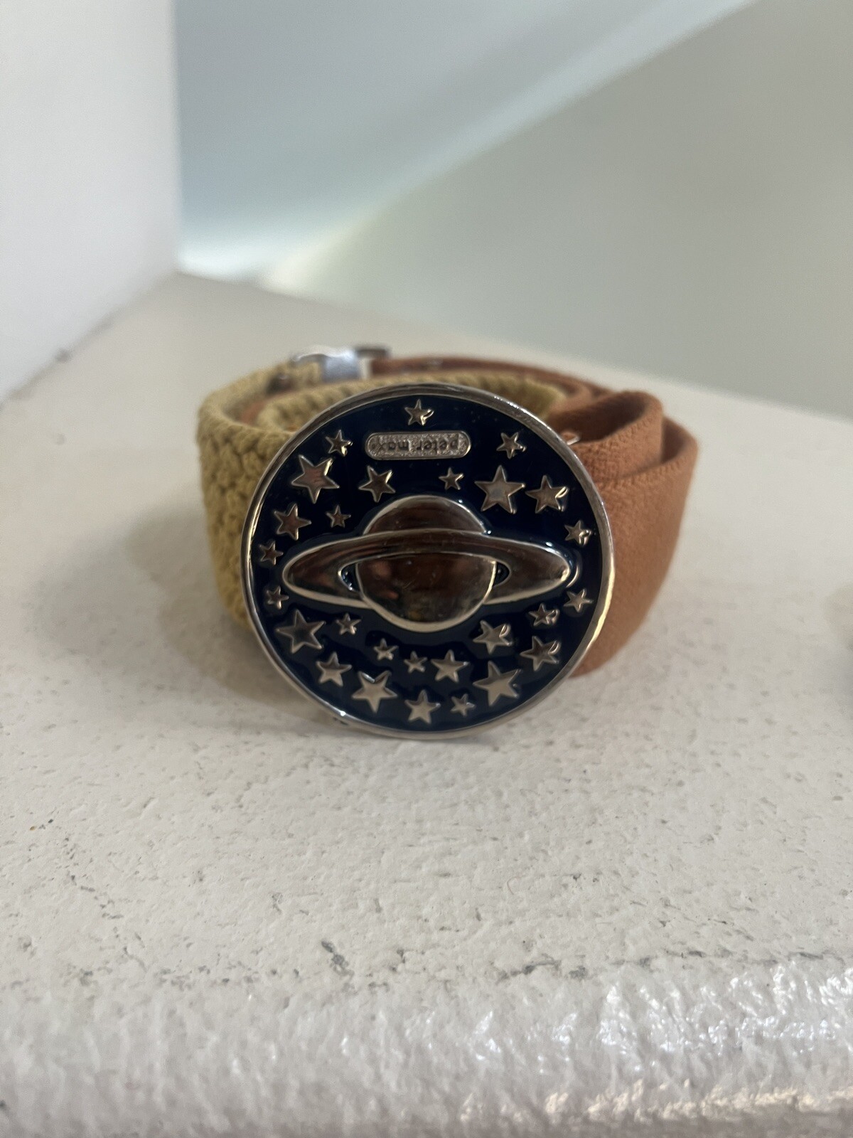 PETER MAX - Cosmic  Buckle/ Belt &  Circa 1969  Original  Vintage -Non Binary