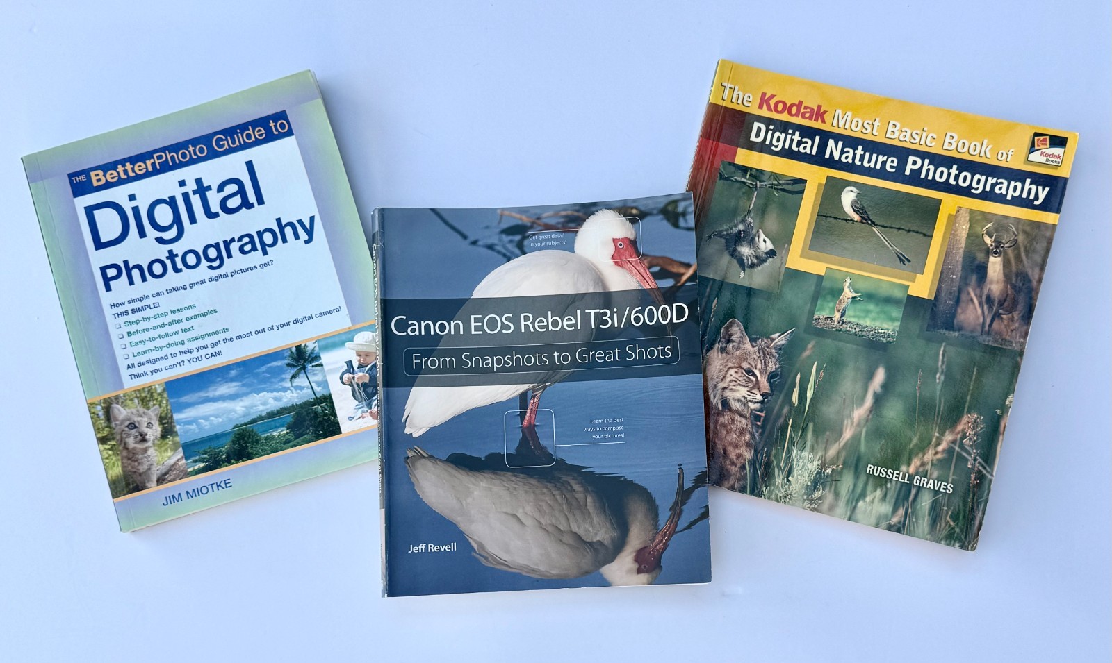 3 Vintage Photography books Y2Ks Kodak Canon & Digital Photography Softback Good