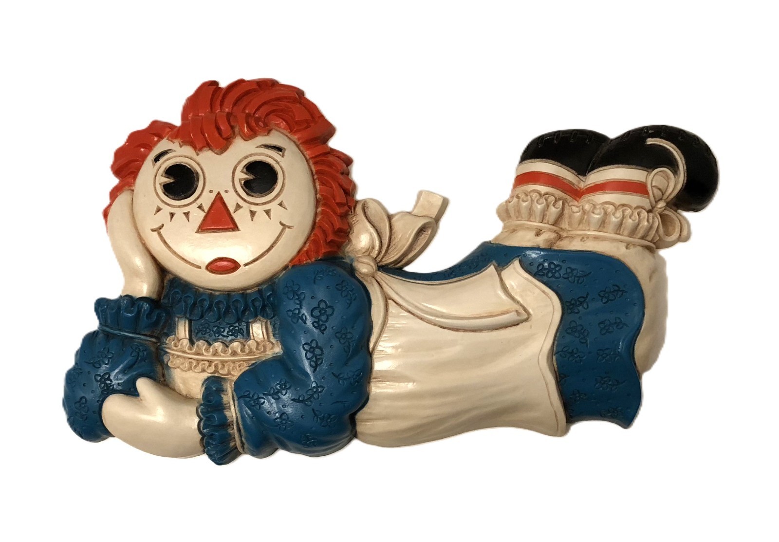 Vintage 1977 Raggedy Ann Wall Hanging Decor Plaque The Bobbs Merrill Co.