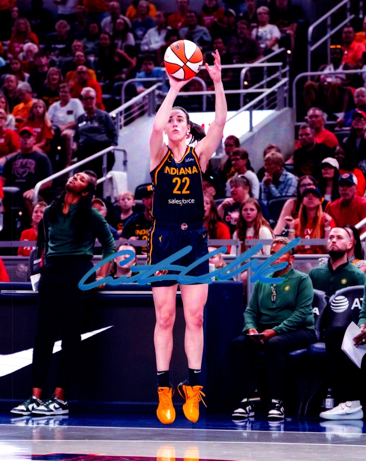 Caitlin Clark Indiana Follow Through Signed Autographed Photo Authentic 8X10 COA