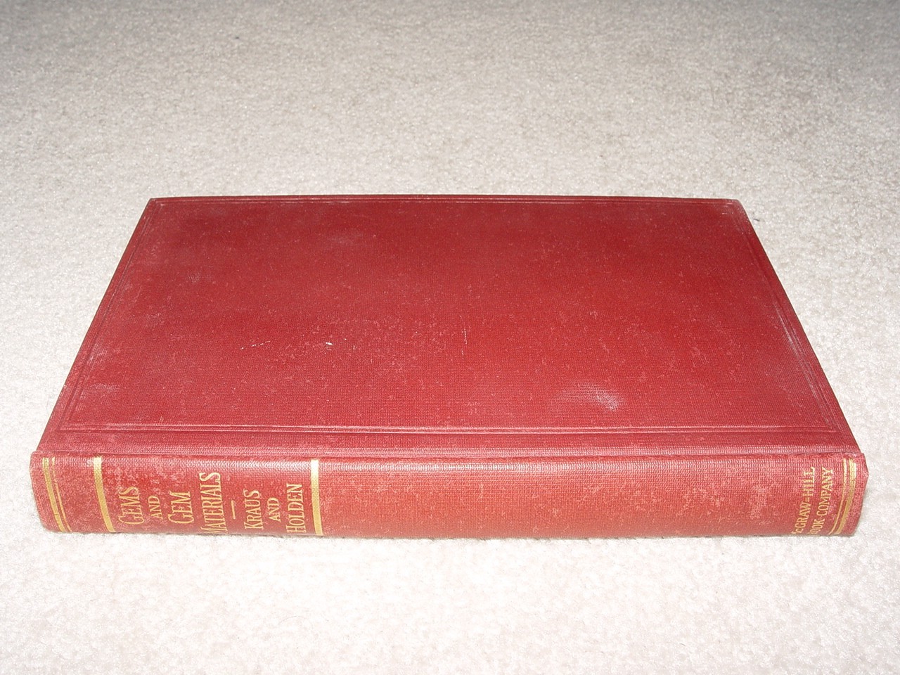Antique 1931 Gems and Gem Materials by Edward Kraus and Edward Holden Book