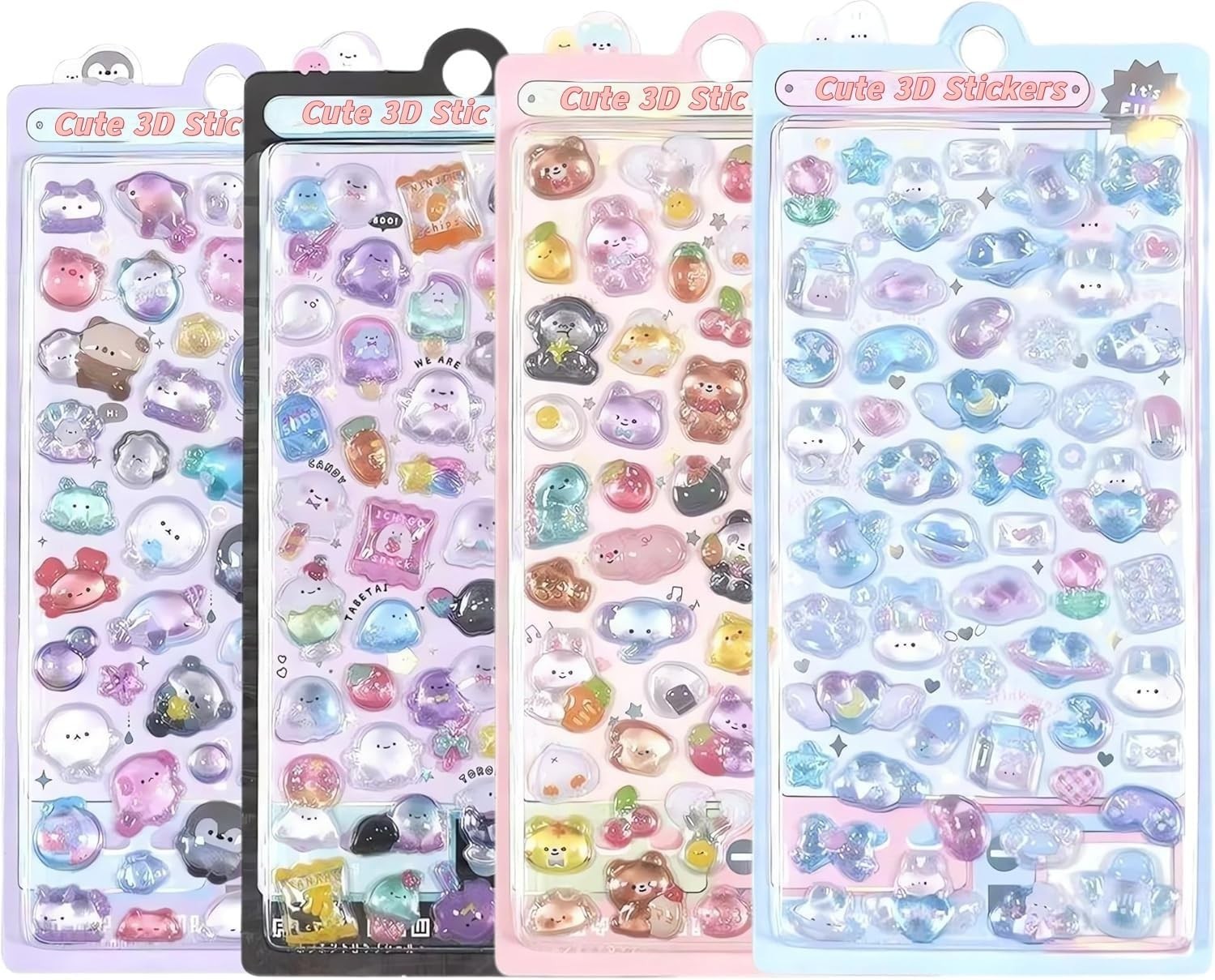 3D Puffy Stickers, Kawaii Decorative Stickers for Phone Case, Notebook, Scrapboo