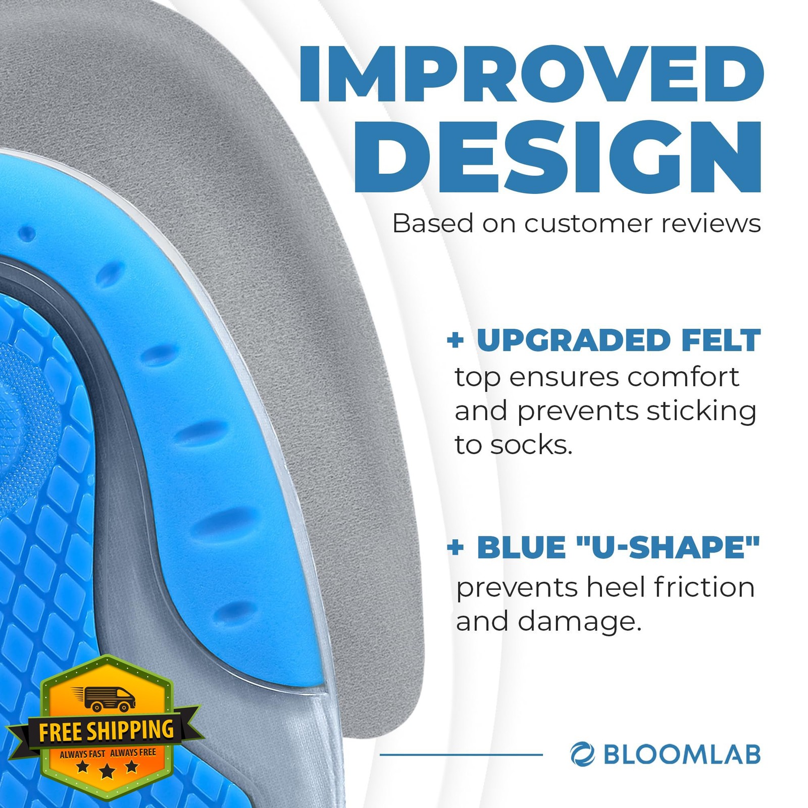 Premium 4 Pack Heel Pain Relief Gel Cups Plantar Fasciitis Cushions