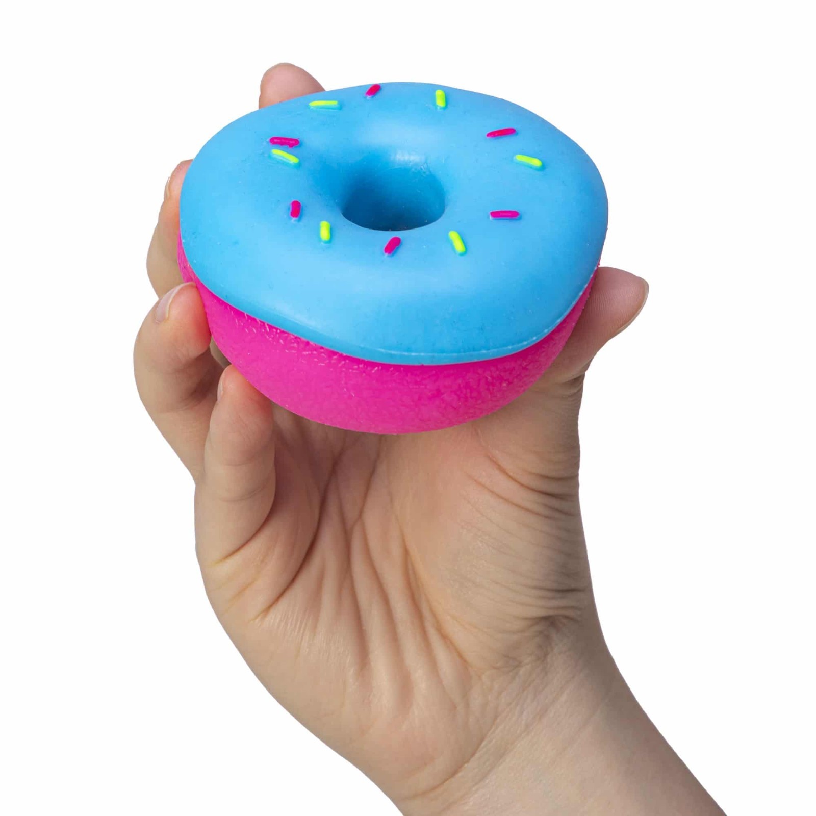 BLUE – NeeDoh DohNut Squishy Stress Ball Sprinkle Donut Fidget Toy Schylling NEW