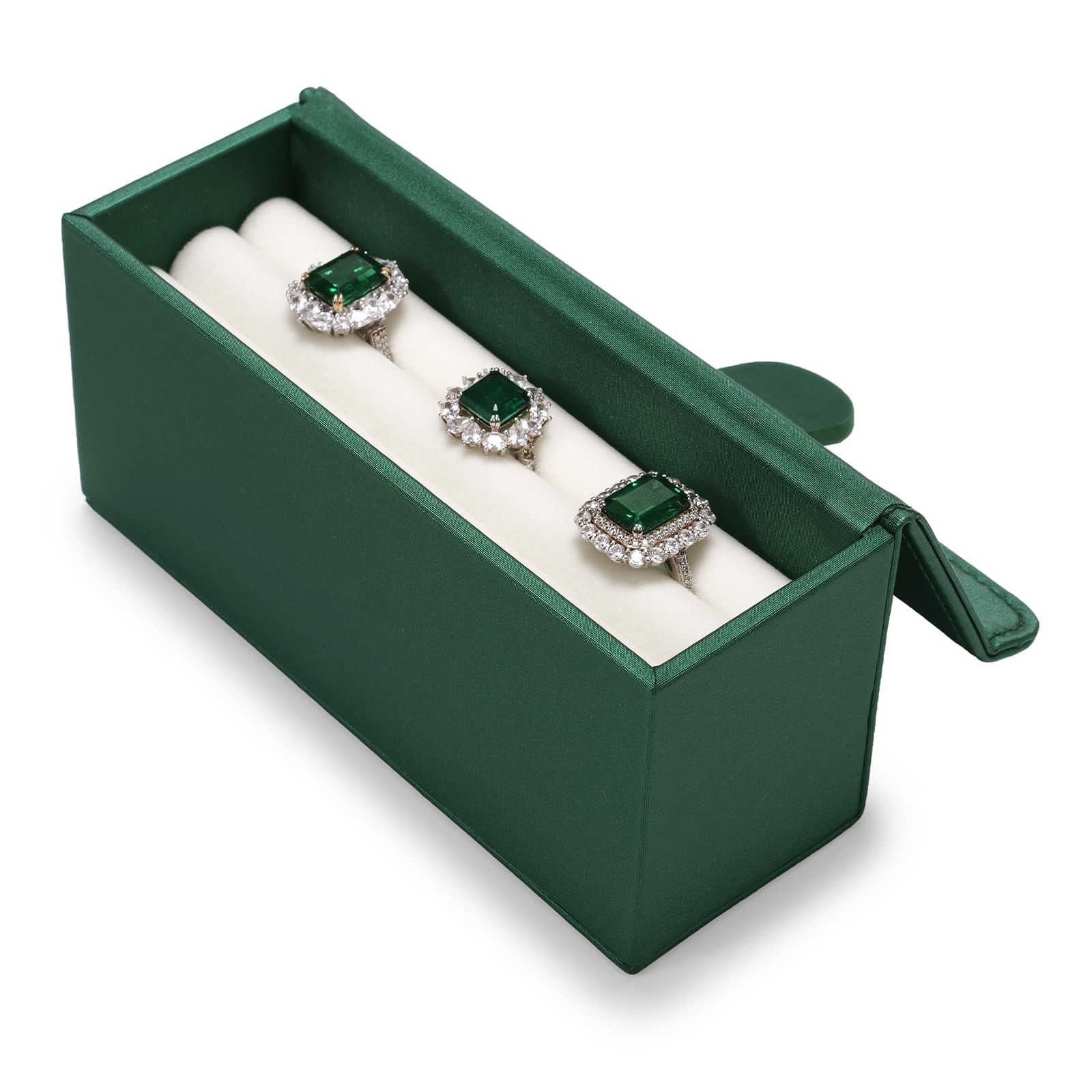 Travel Rings Storage Box: Compact Multi-Ring Organizer Case, Premium Leather ...