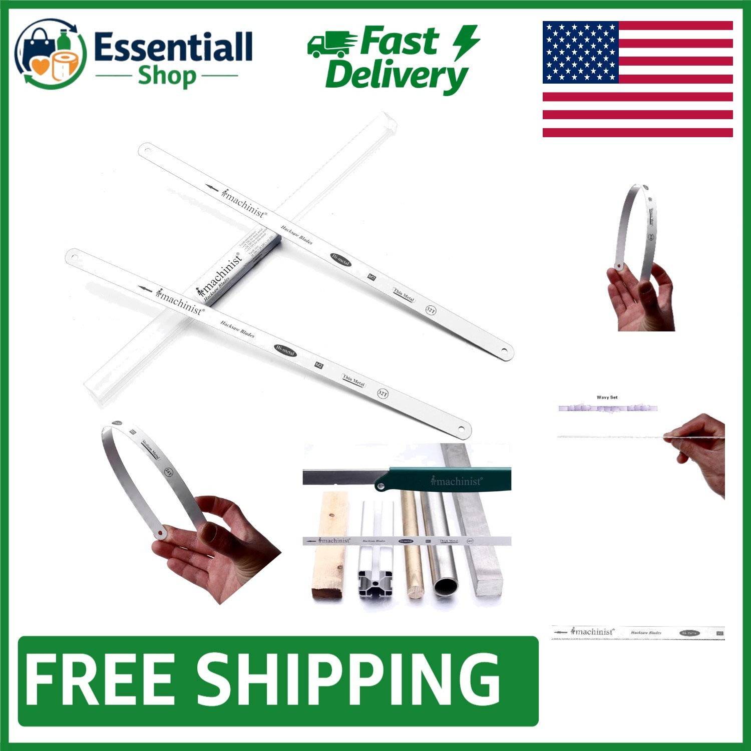 Exceptional 10" Bi-Metal Hacksaw Blades - 32 TPI, Perfect for Metal Cutting