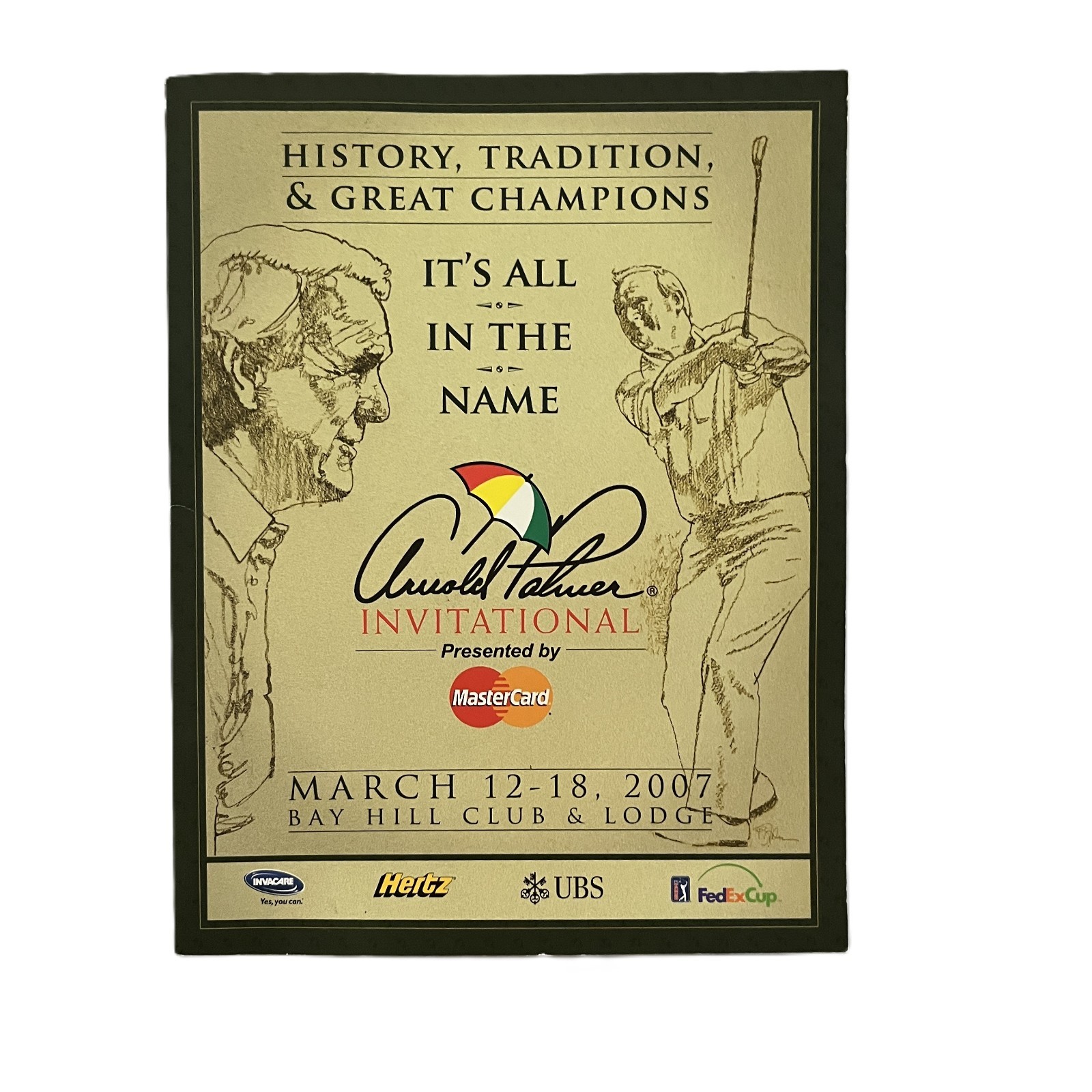 Arnold Palmer Invitational Official Program March 2007 Bay Hill Good