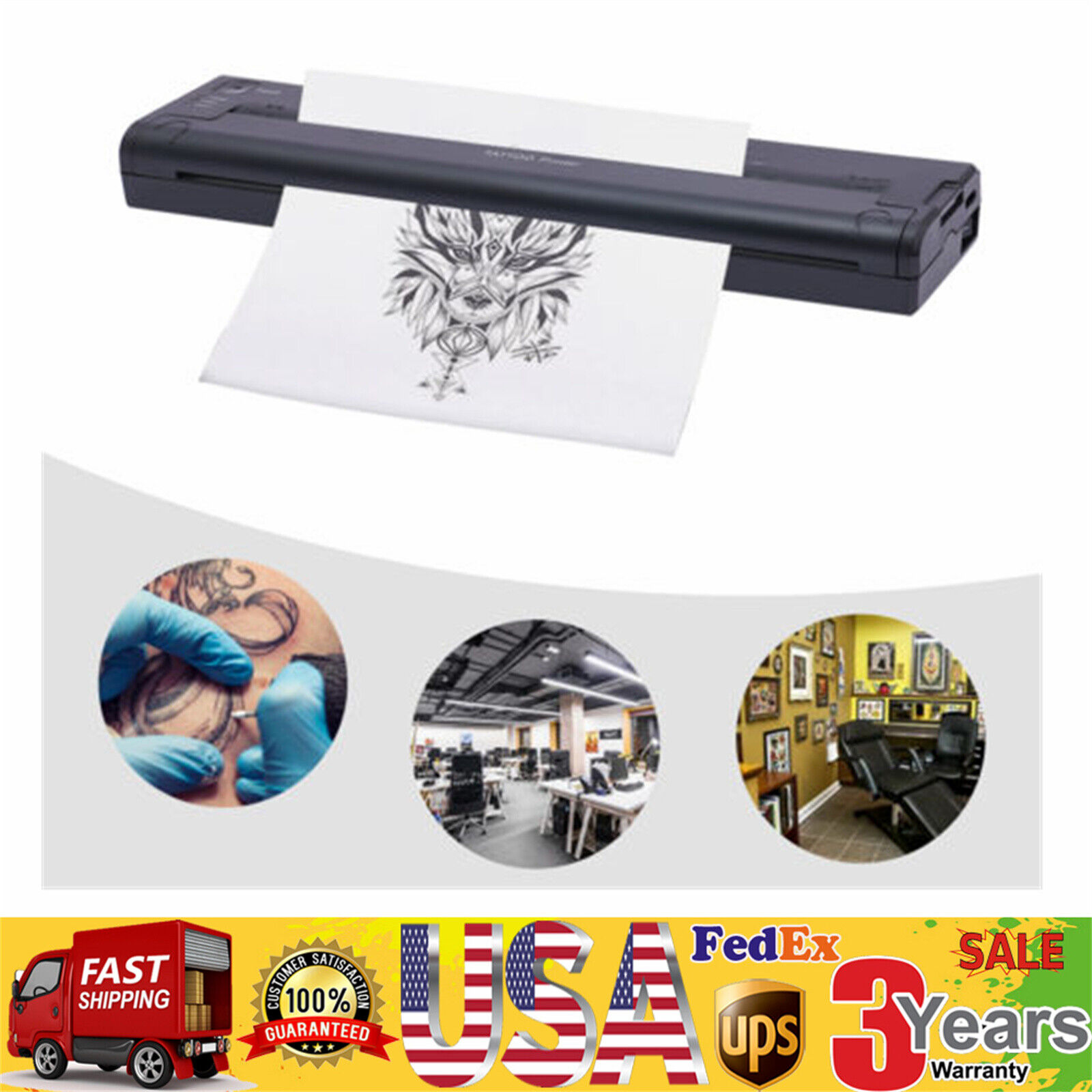 Thermal Stencil Paper Printer Tattoo Transfer Copier Printer Machine Equipment