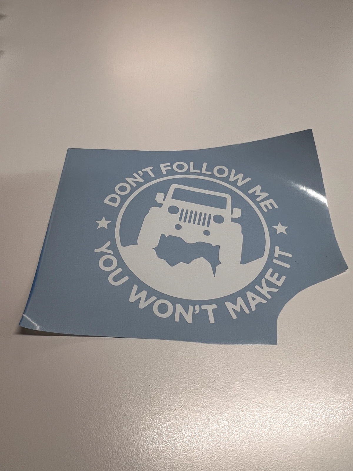 Vinyl Decal Sticker Waterproof Car Window Laptop Wall Graphic JEEP DONT FOLLOW