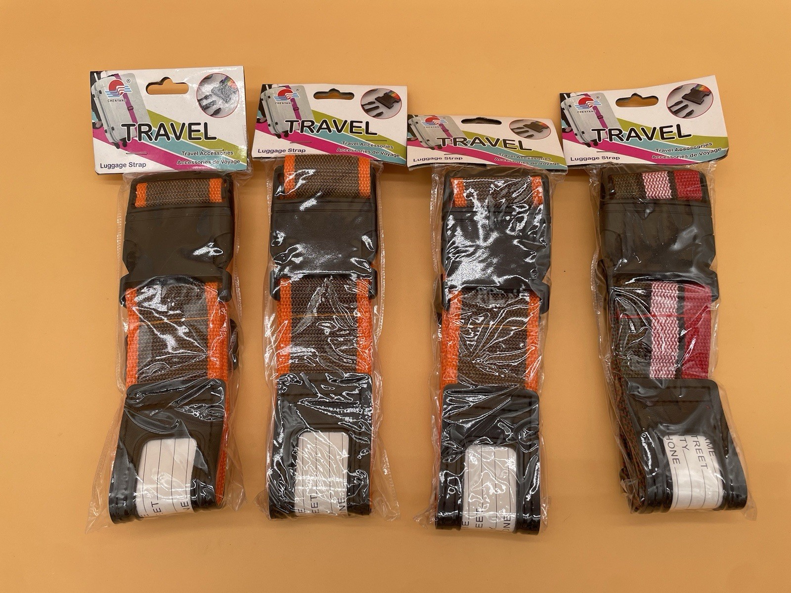 4 Of Lots Chenyang Bag Luggage  Strap Travel Accessories Multiple Colors Belt