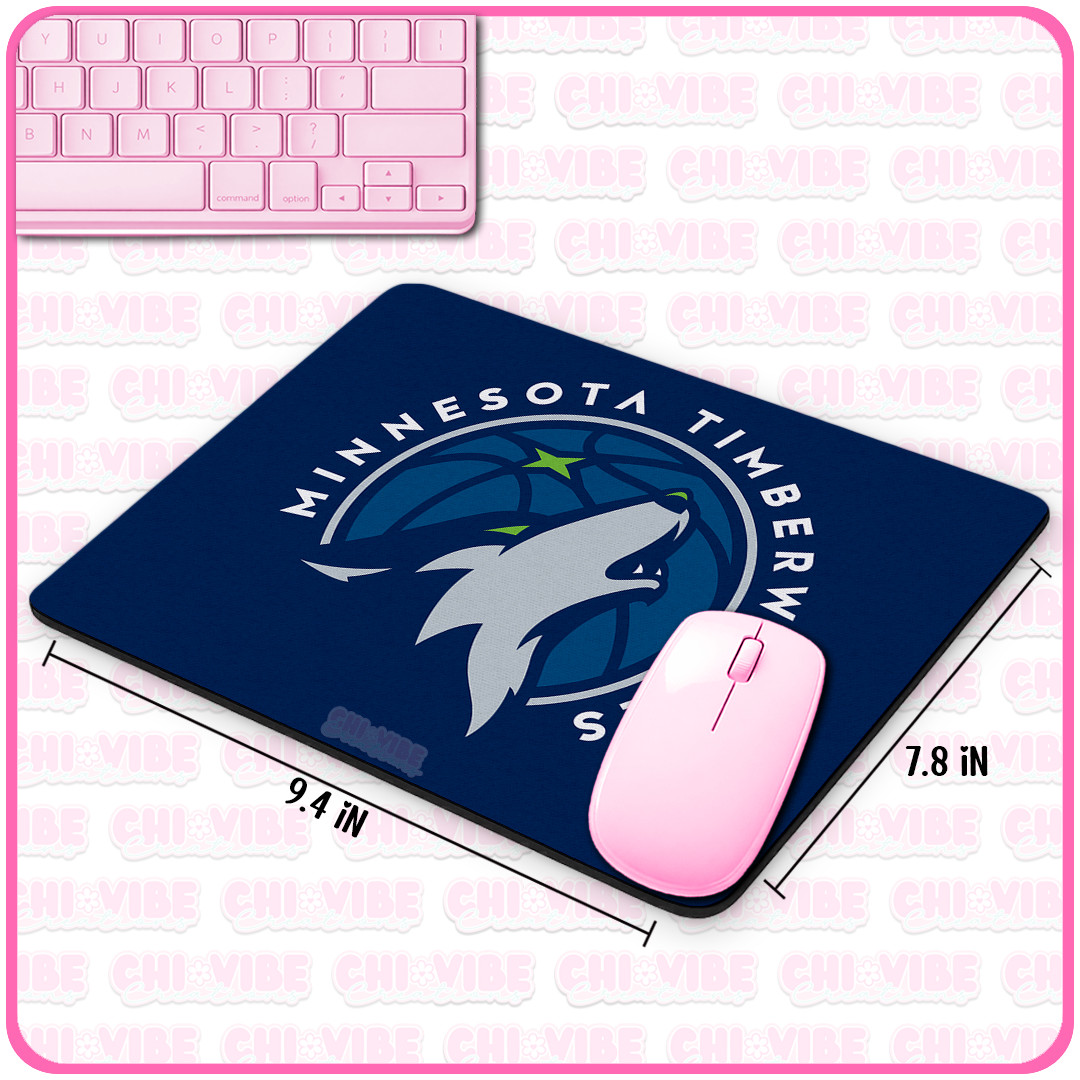 Minnesota Mousepad Computer Mouse Laptop Non-slip Desk Home Office Timberwolves