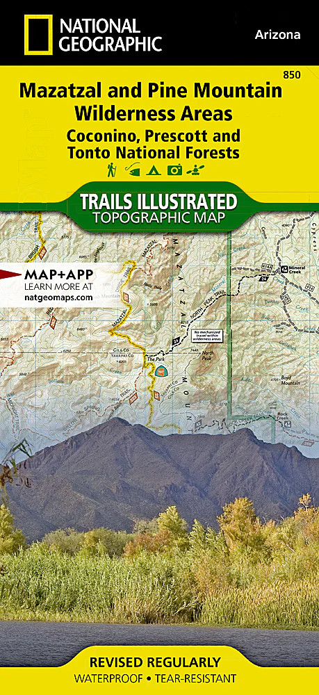 Mazatzal & Pine Mountain Wilderness: Map #850