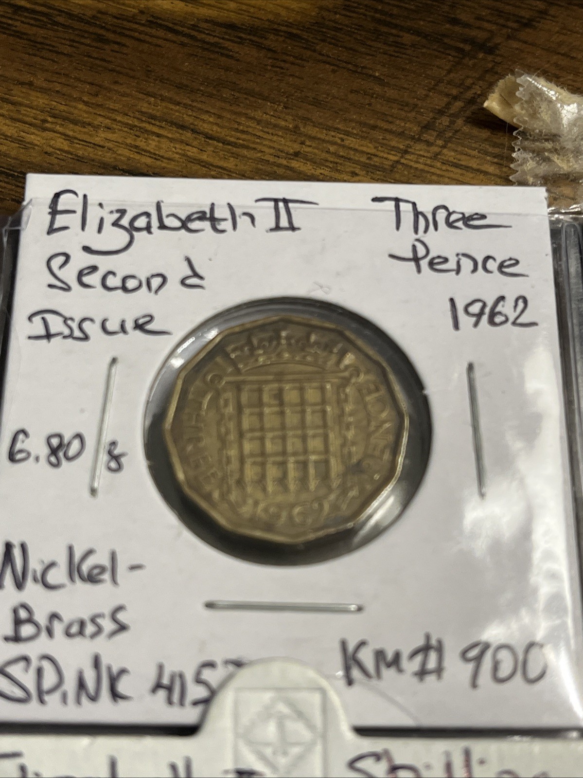 1955 GREAT BRITAIN THREE PENCE COIN