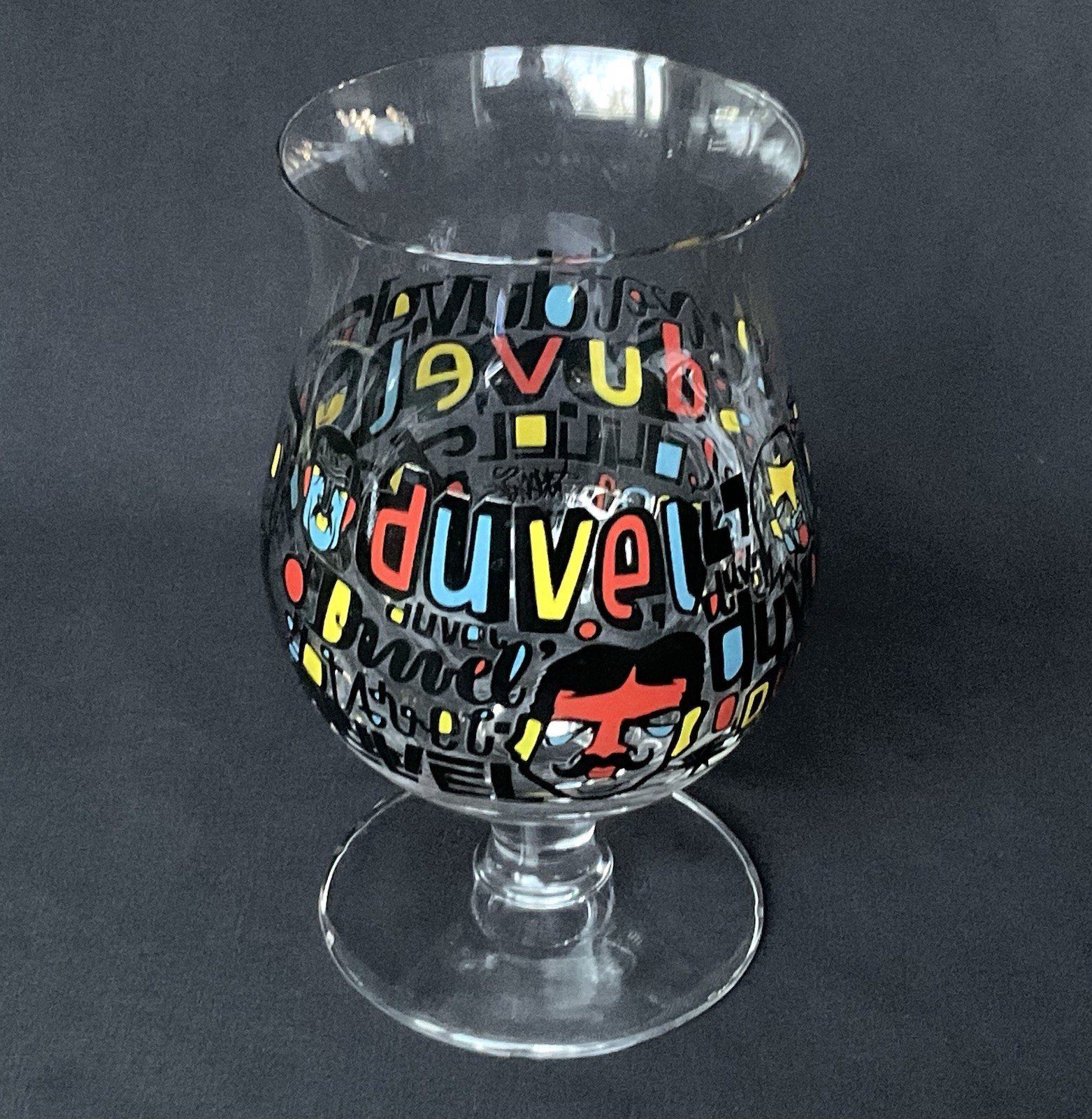DUVEL Beer Glass Dennis Meyers Artist Series Faces Design Moortgat Brewery