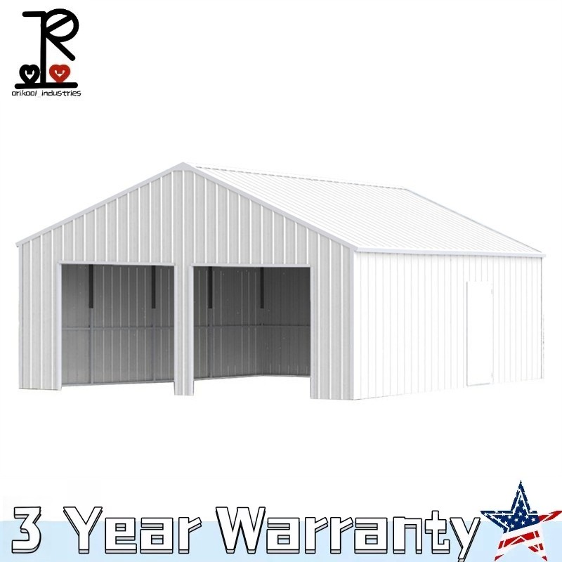 33' x 25' x 14'  Outdoor Storage Shed Reinforced Steel Structure Barn Car Garage