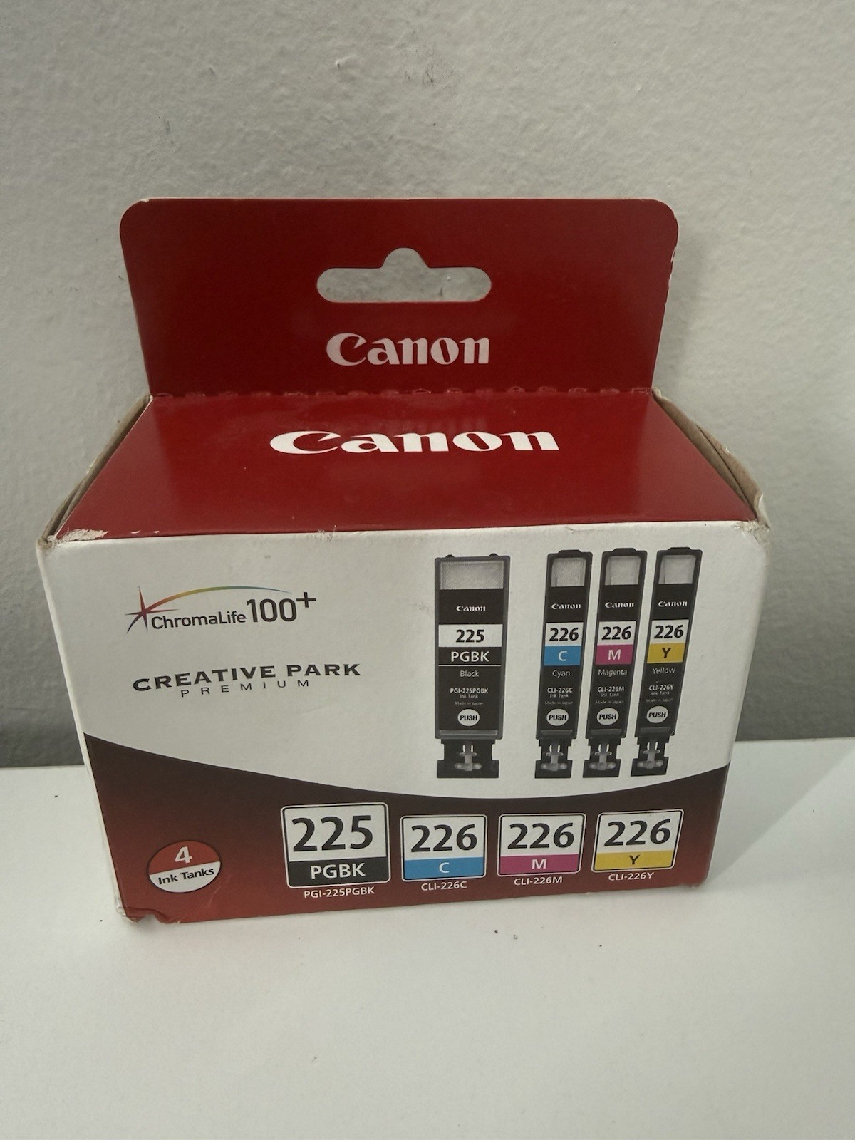 Genuine Canon PGI-225PGBK Black & CLI-226 C/Y/M Color Ink Cartridges NEW SEALED