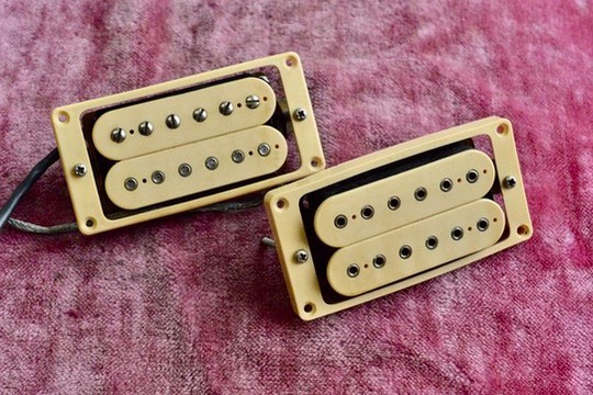 Vintage 1970's Dimarzio Super Distortion / PAF matched set.  Square Tab Long Leg