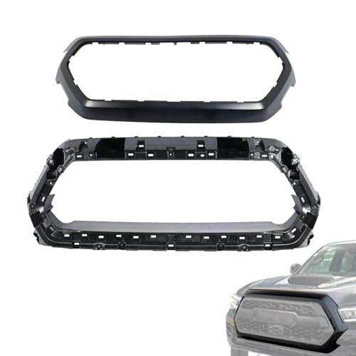Front Bumper Upper Grille Outer Frame Shell Surround ＆ Grill Bracket Holder 