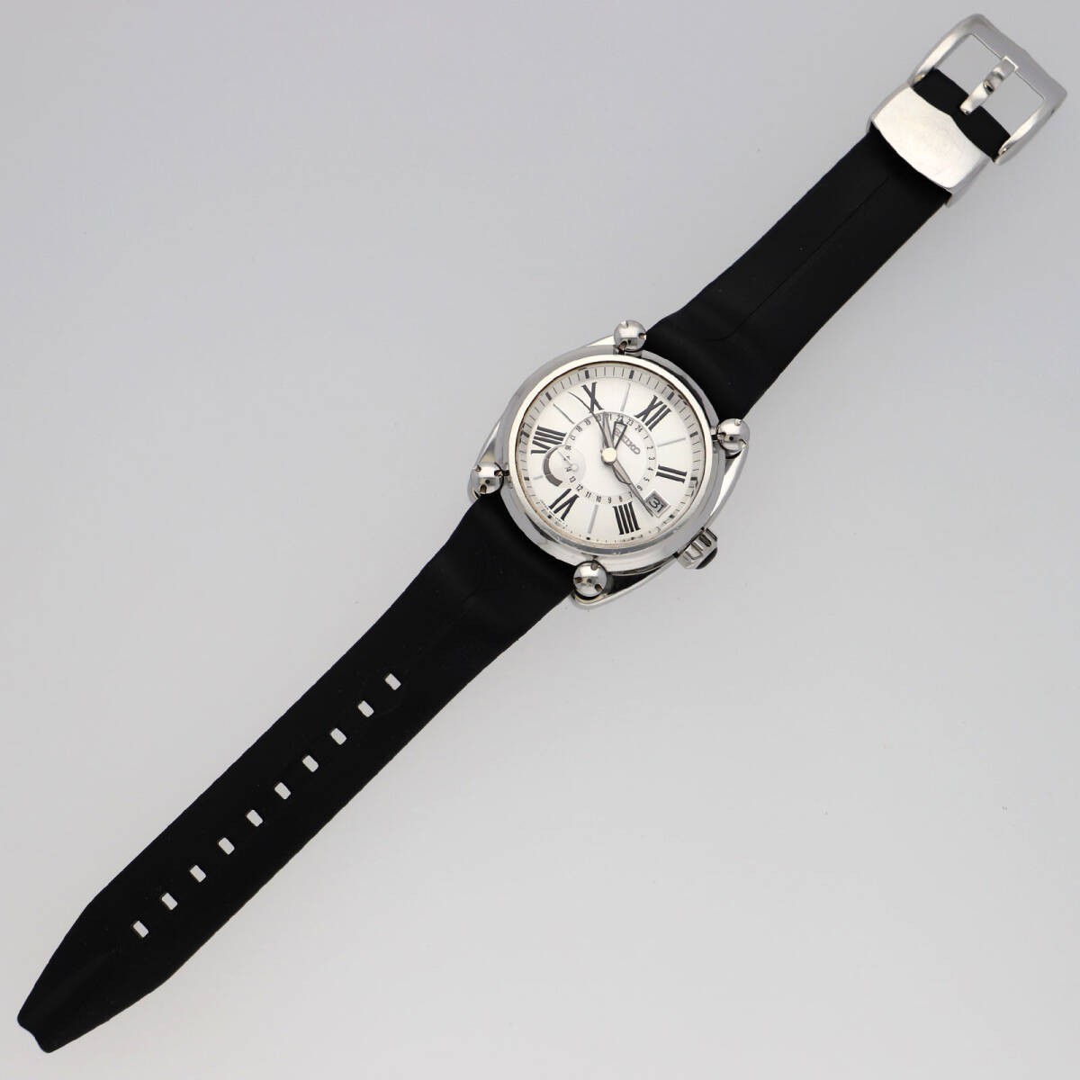 SEIKO SBLA035 Galante Silver Dial Stainless Steel Rubber Automatic Men's Watch