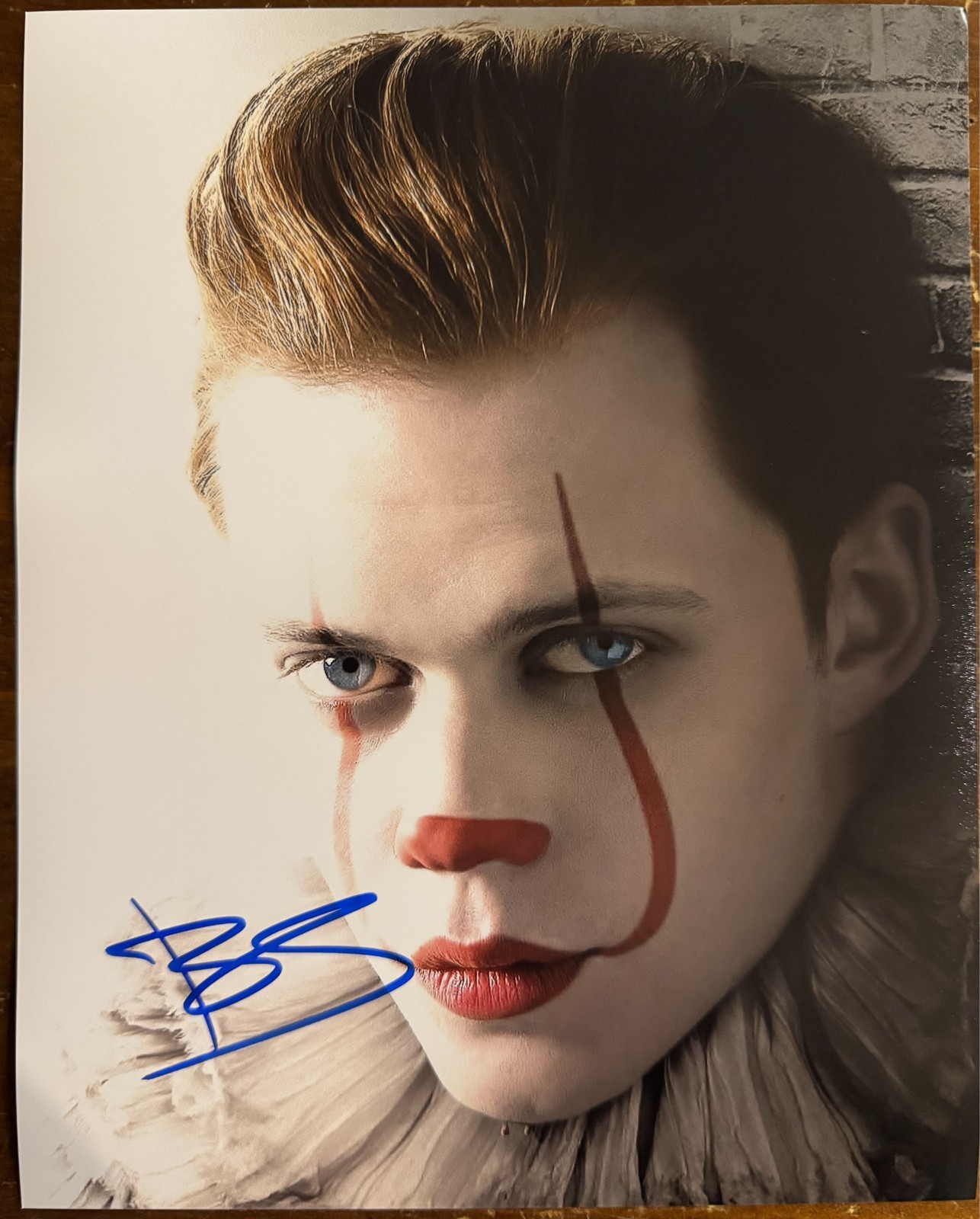 Bill Skarsgard IT Signed Autograph Signature 8x10 Matte Photograph COA