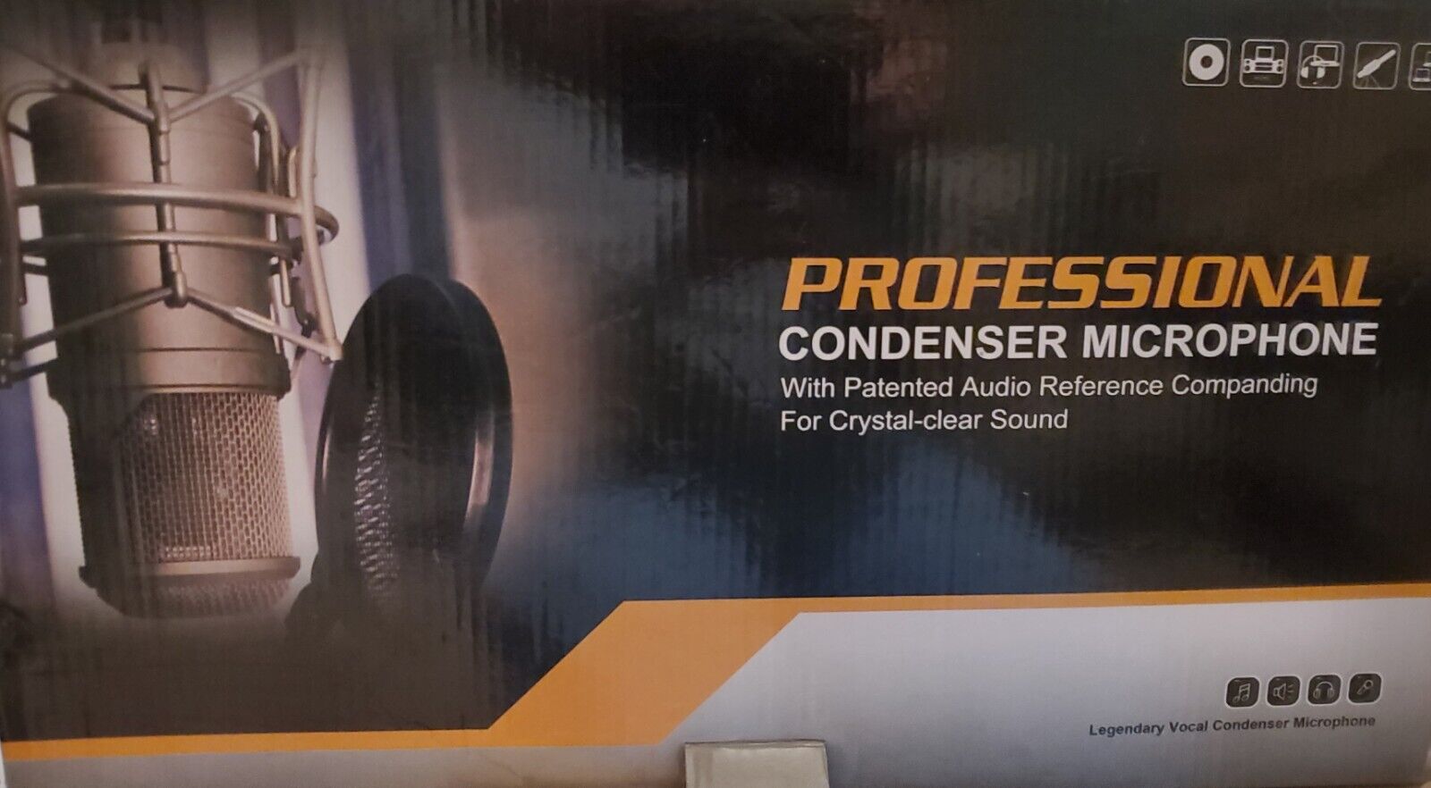 Professional Studio Condenser Microphone Kit Recording Broadcasting Shock Mount