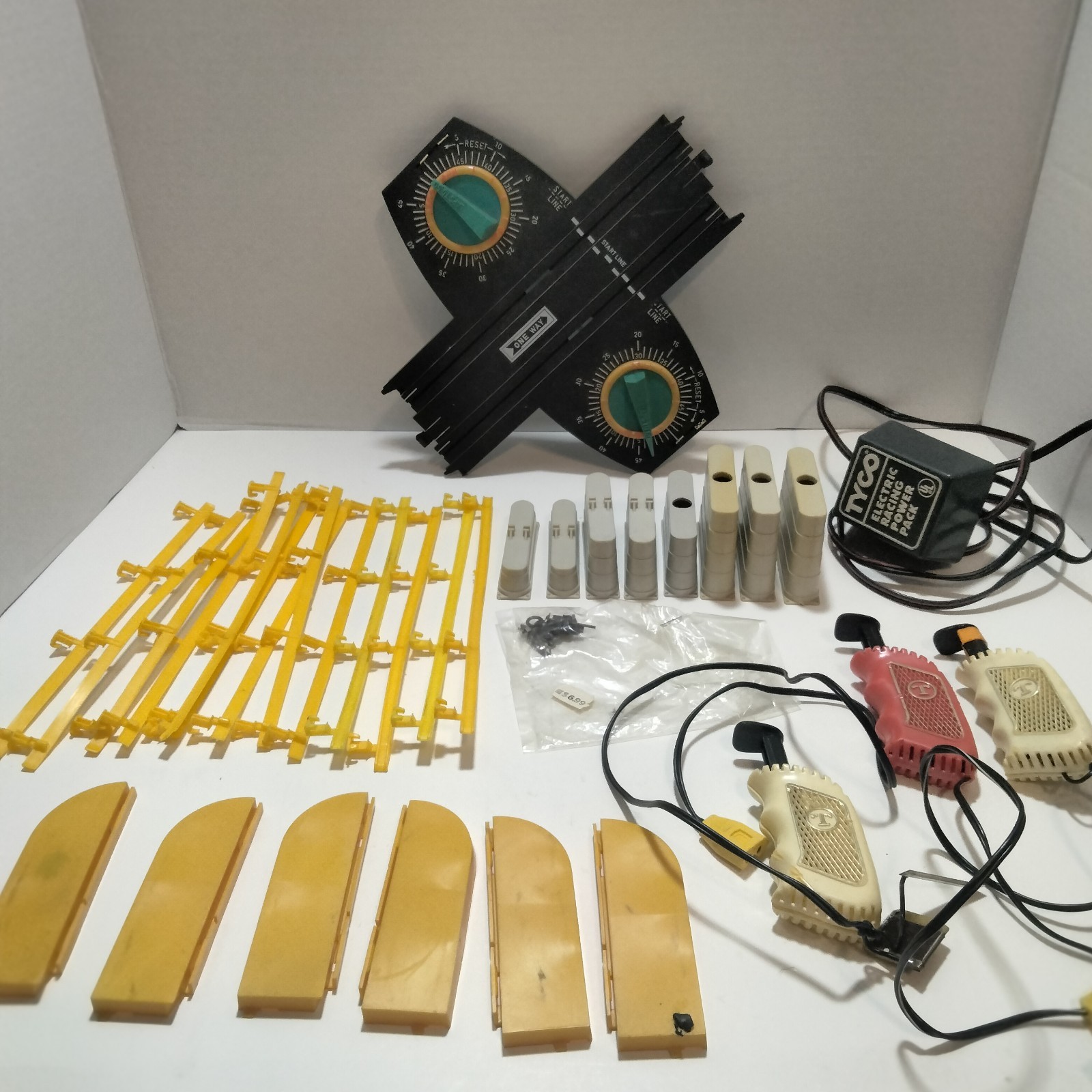 Vintage Tyco Slot Car Track Accessories Lot
