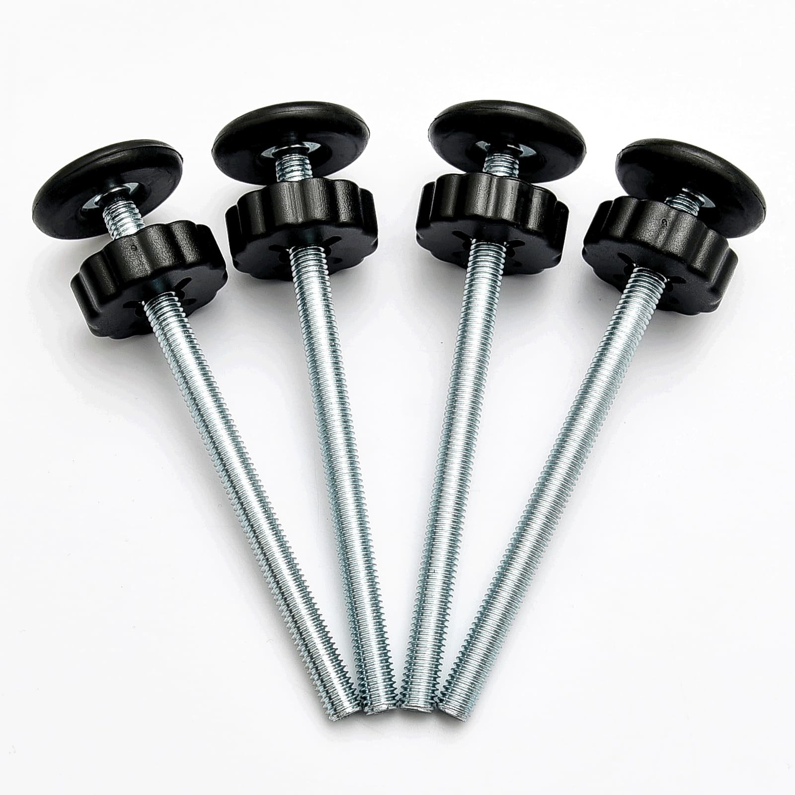4 PCS Baby Gate Replacement Parts, 8MM Spindle Rods, M8, Black 