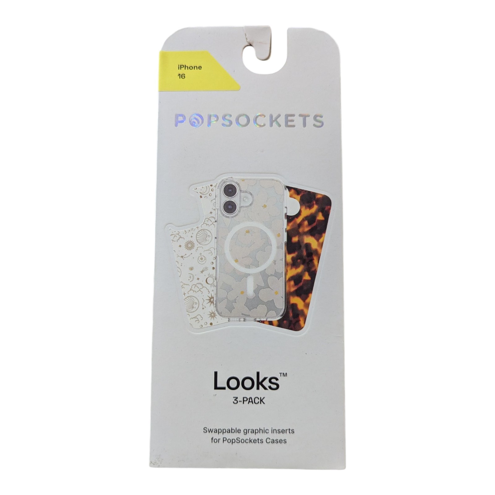 D6. Looks Popsockets Swappable Graphic Inserts LOOKS 3-pack For 16