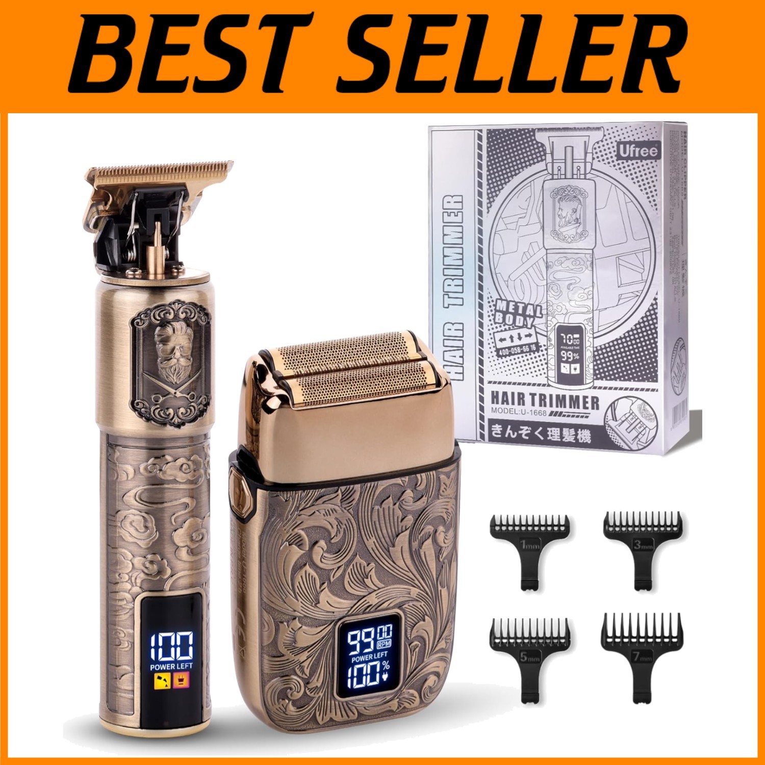 Stylish Electric Razor for Men, Foil Shaver, Barber Clippers